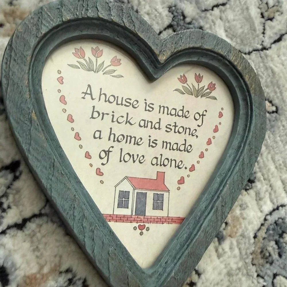 USA Made- Heart shaped Plastic wall Hanging